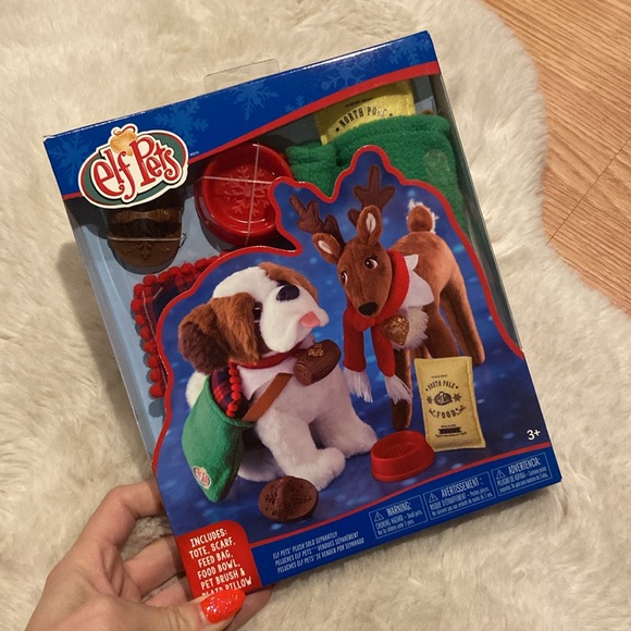 Elf on The Shelf Claus Good Tidings Toy Tote & Scarf plush accessories gift set - Picture 6 of 11